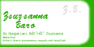 zsuzsanna baro business card
